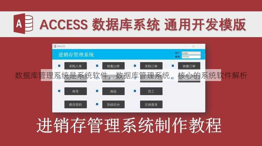 数据库管理系统是系统软件