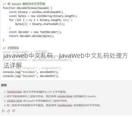 javaweb中文乱码