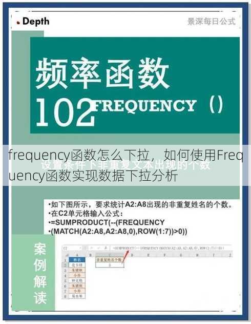 frequency函数怎么下拉