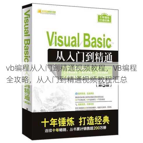 vb编程从入门到精通视频教程
