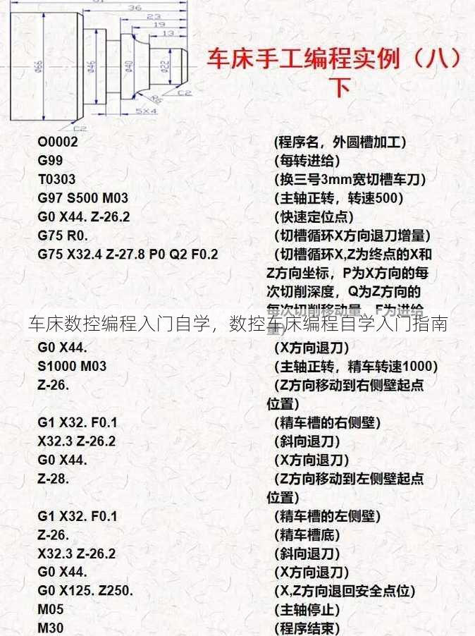 车床数控编程入门自学