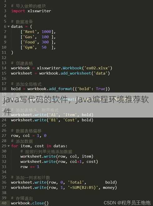 java写代码的软件