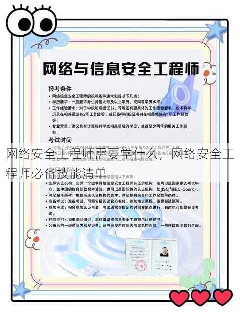 网络安全工程师需要学什么