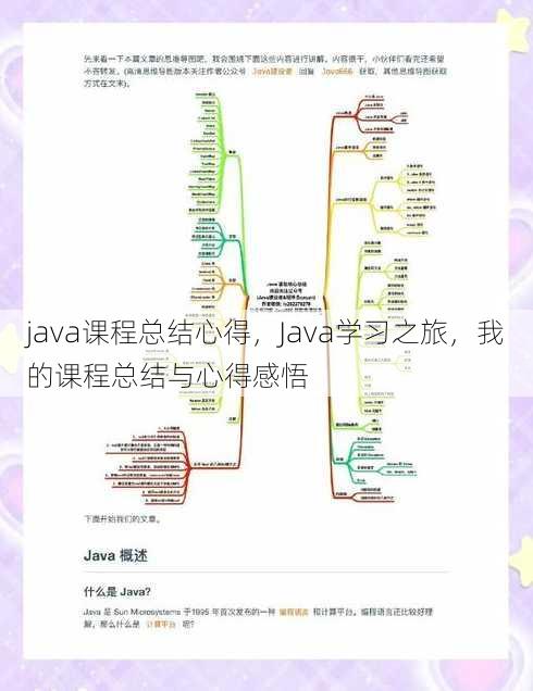 java课程总结心得