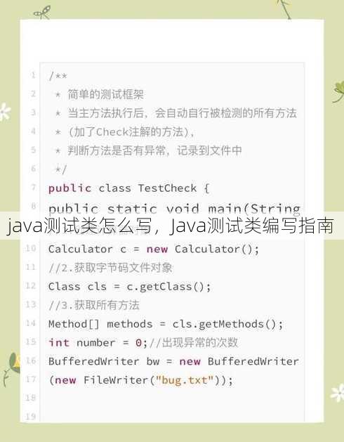 java测试类怎么写