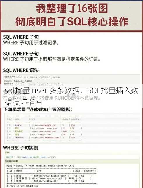 sql批量insert多条数据
