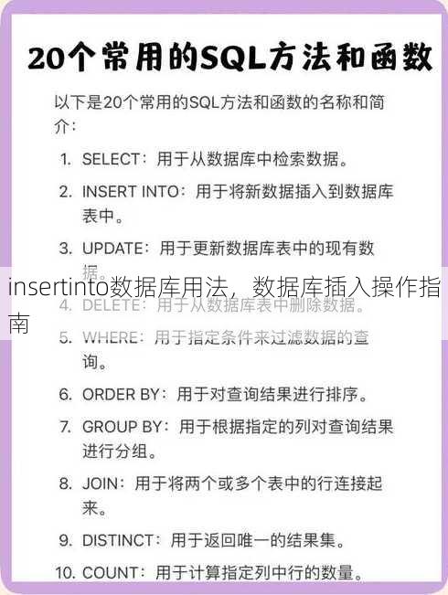 insertinto数据库用法