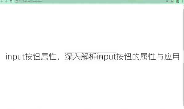 input按钮属性