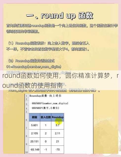 round函数如何使用