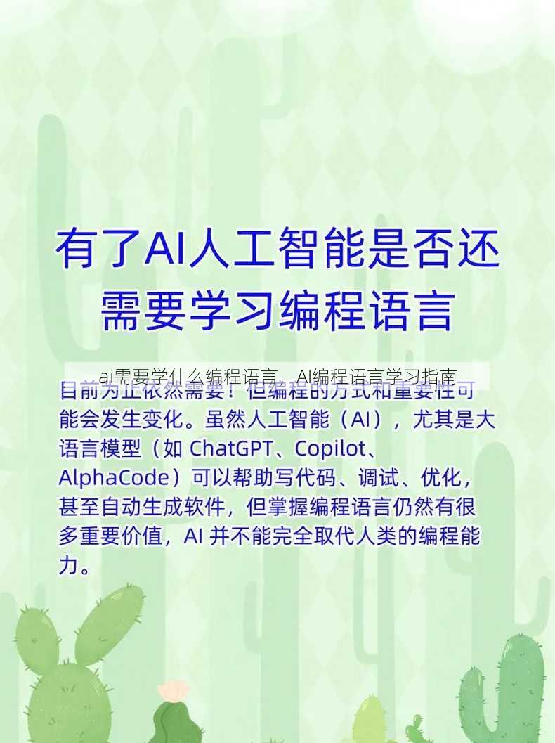 ai需要学什么编程语言