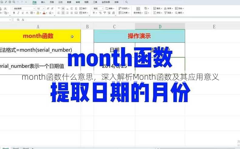 month函数什么意思