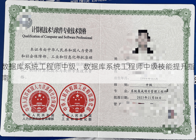 数据库系统工程师中级