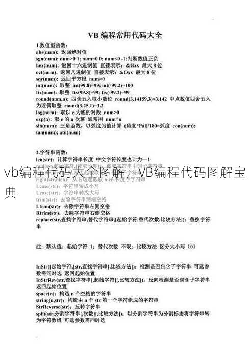 vb编程代码大全图解