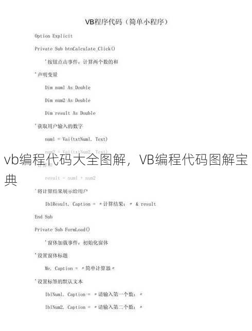 vb编程代码大全图解