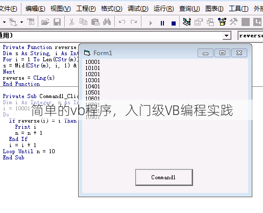 简单的vb程序