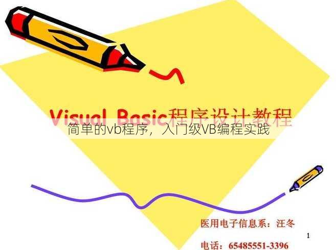 简单的vb程序