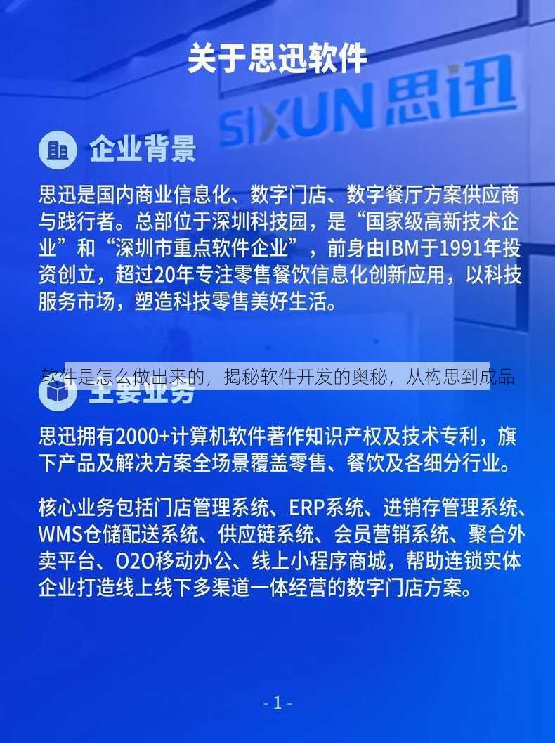 软件是怎么做出来的