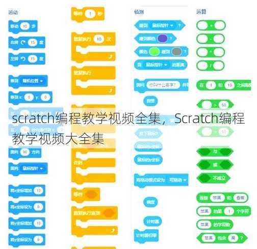 scratch编程教学视频全集