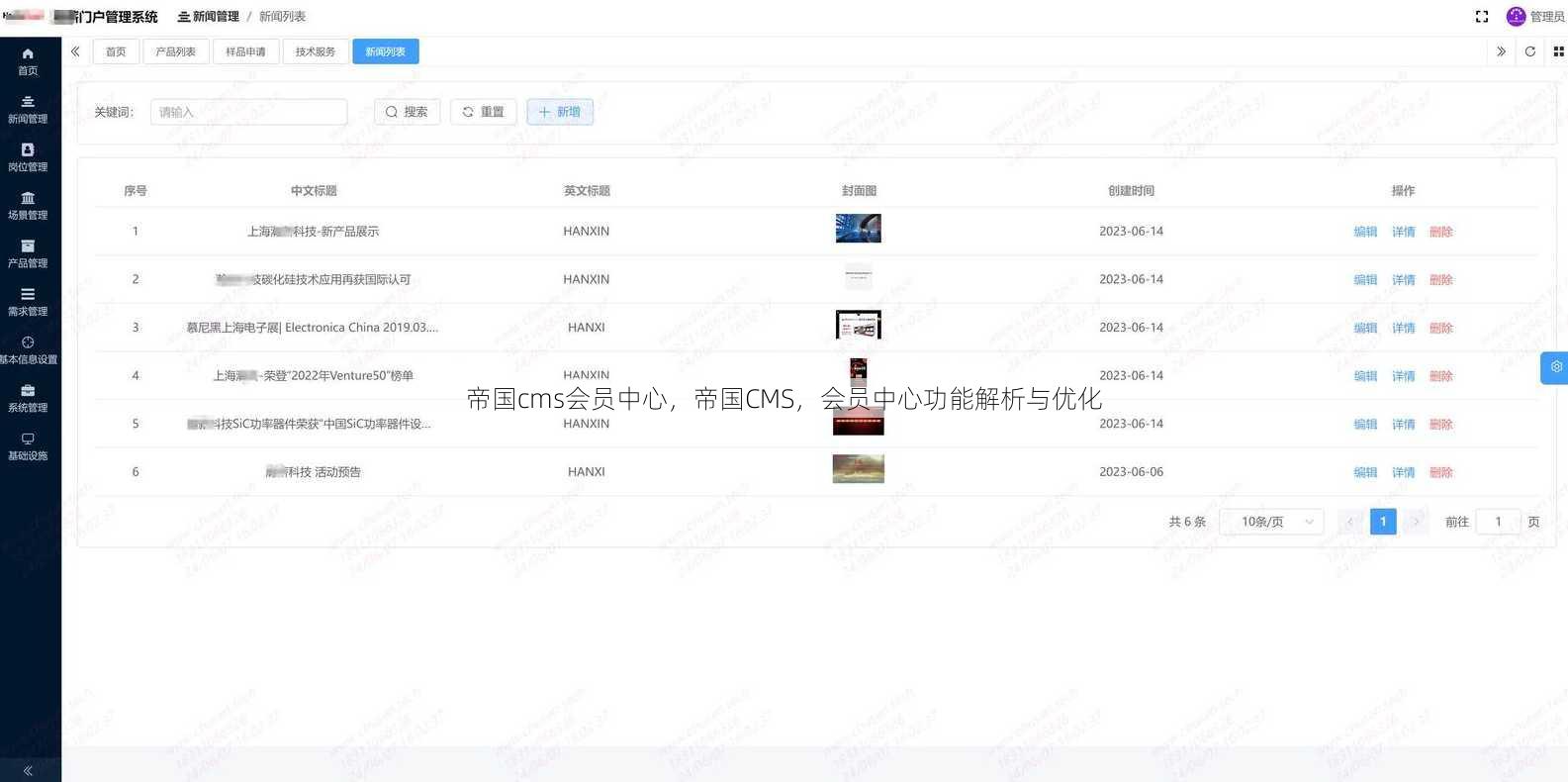 帝国cms会员中心