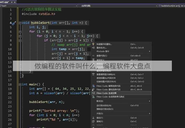 做编程的软件叫什么