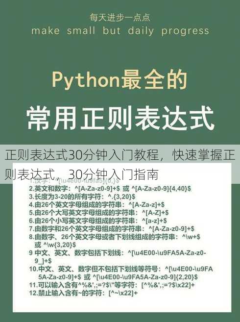 正则表达式30分钟入门教程