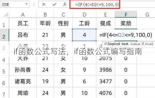 if函数公式写法