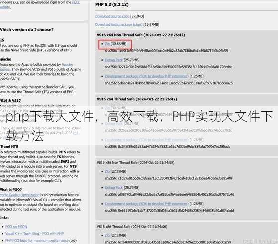 php下载大文件