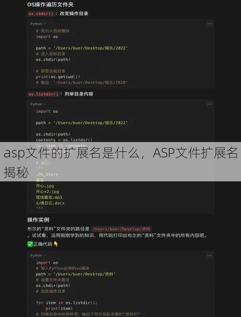 asp文件的扩展名是什么
