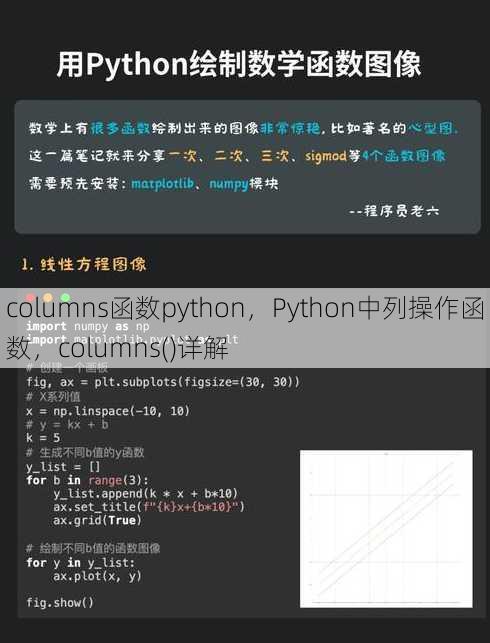 columns函数python