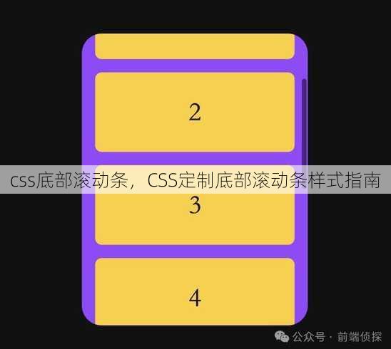 css底部滚动条