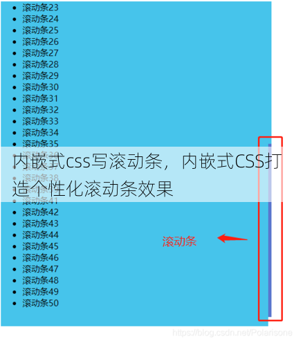 内嵌式css写滚动条