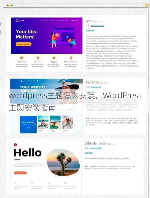 wordpress主题怎么安装