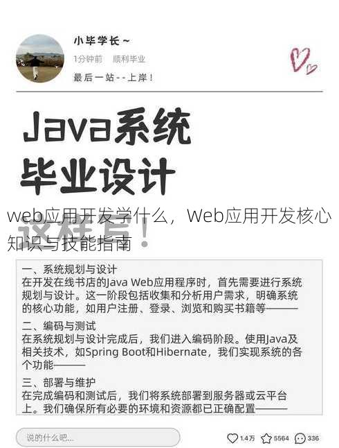 web应用开发学什么