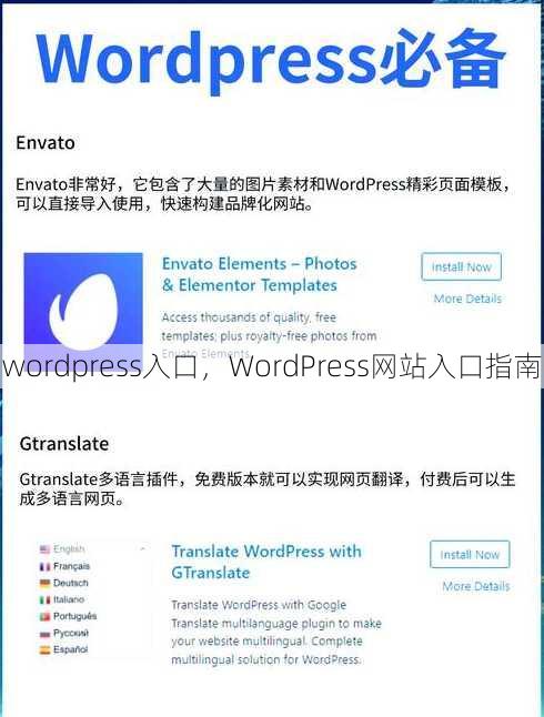 wordpress入口