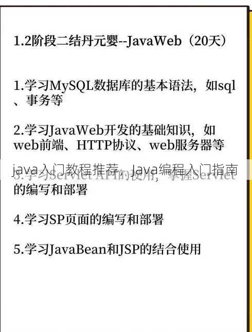 java入门教程推荐