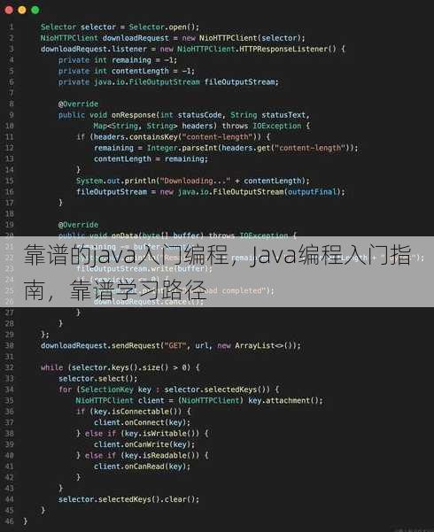 靠谱的java入门编程