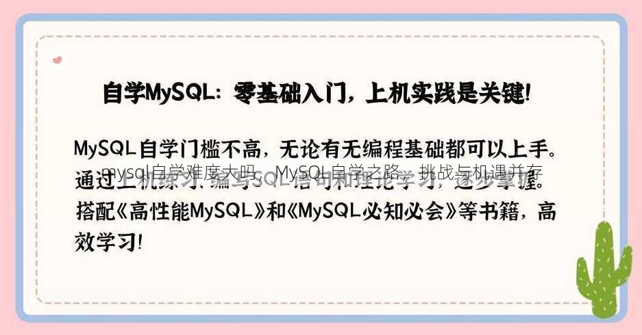 mysql自学难度大吗