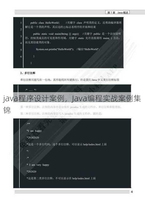 java程序设计案例