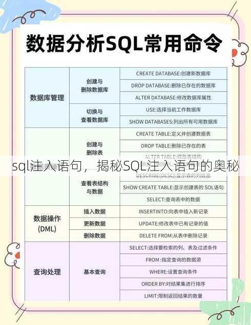 sql注入语句