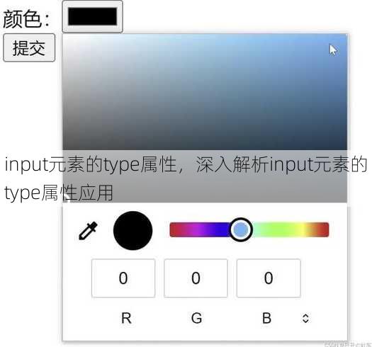 input元素的type属性