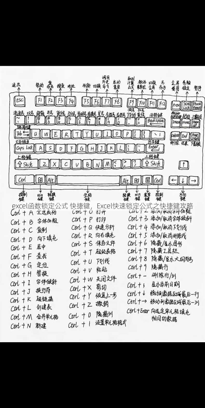excel函数锁定公式 快捷键