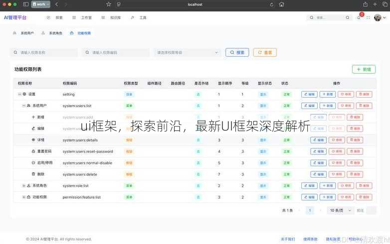ui框架