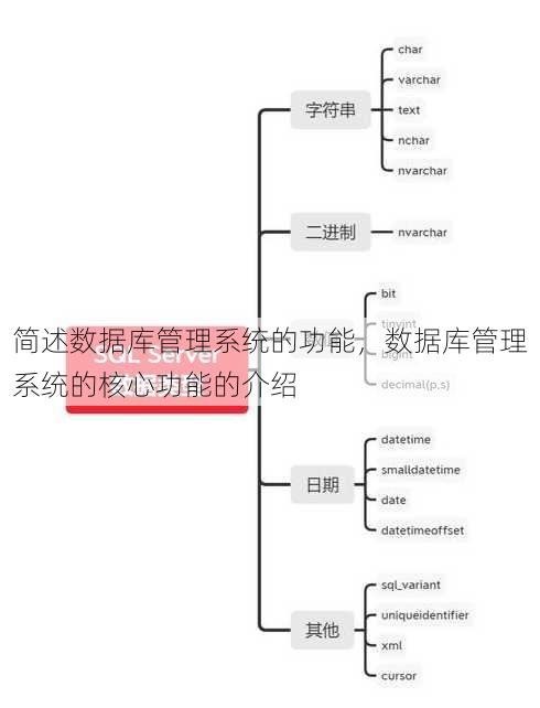 简述数据库管理系统的功能