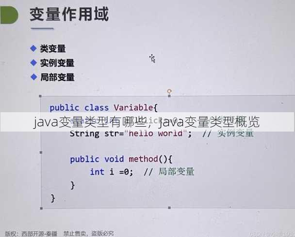 java变量类型有哪些