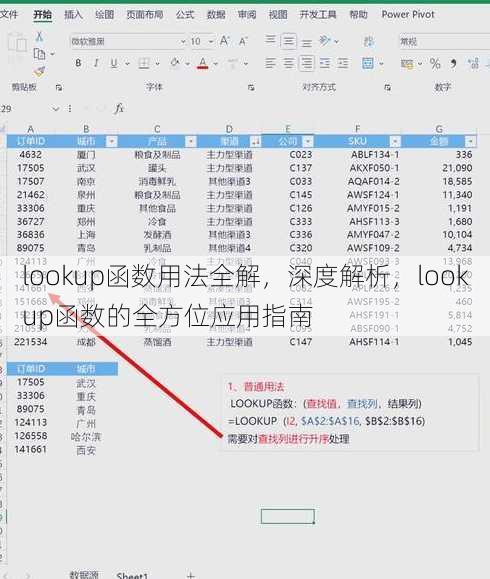 lookup函数用法全解