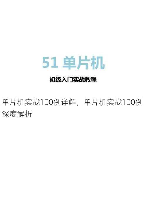 单片机实战100例详解