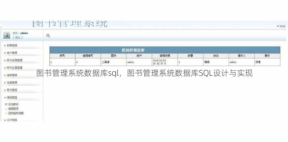 图书管理系统数据库sql