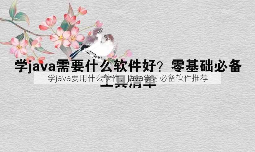 学java要用什么软件