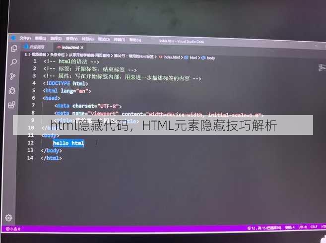 html隐藏代码