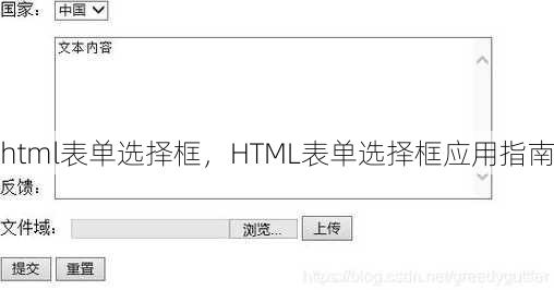 html表单选择框
